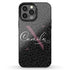 Monogram Personalized Dark Leopard iPhone Case